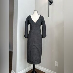 Vintage Alexander McQueen 2007  “Luscious”collection Wool Dress  Size 44